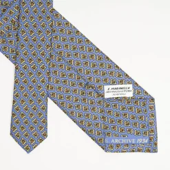 Powder Blue Archivio Collection Silk Tie 1934_03