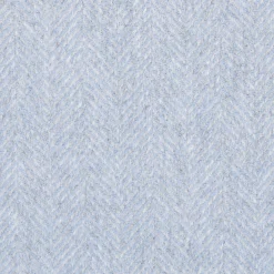 Powder Blue Pure Cashmere Fringed Scarf