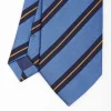 Powder Blue Sartorial Striped Silk Tie