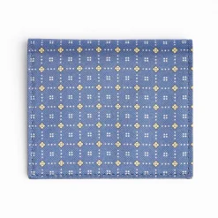 Powder Blue Small Wallet In Silk And Leather