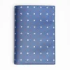 Powder Blue Vertical Wallet In Silk And Leather