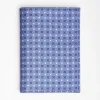 Powder Blue Vertical Wallet In Silk And Leather