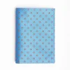 Powder Blue Vertical Wallet In Silk And Leather