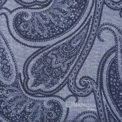 Powder Blue Wool Stole - Paisley Pattern