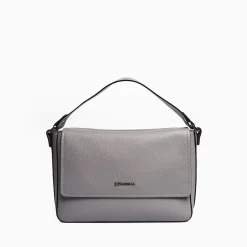 Procida Grey Leather Bag