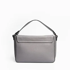 Procida Grey Leather Bag