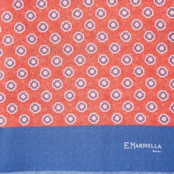 Red And Blue Double Silk Scarf