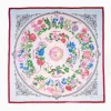 Red And Pink Silk Scarf 90 - The Wheel Of Seasons