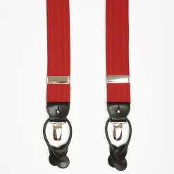 Red Braces Herringbone Pattern