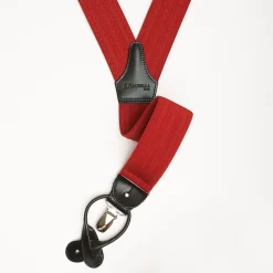 Red Braces Herringbone Pattern