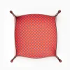 Red Large Leather Vide00A0Poche