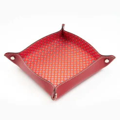 Red Large Leather Vide00A0Poche