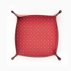 Red Large Leather Vide00A0Poche