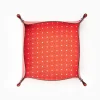Red Large Leather Vide00A0Poche