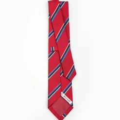 Red Sartorial Striped Tie