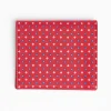 Red Small Wallet In Silk And Leather