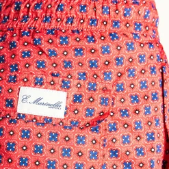 Red Swim Shorts - Large Patterns