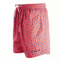 Red Swim Shorts - Large Patterns