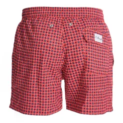 Red Swim Shorts- Large Patterns
