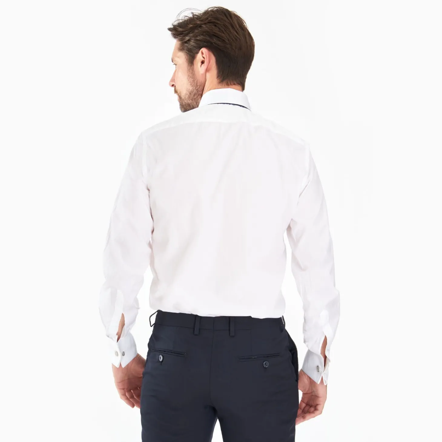 Regular Double Cuff Formal Shirt In Cotton