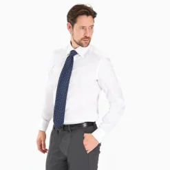 Regular White Cotton Classic Shirt