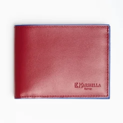 Ruby Red Leather Horizontal Wallet