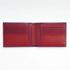 Ruby Red Leather Horizontal Wallet