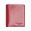 Ruby Red Leather Small Wallet