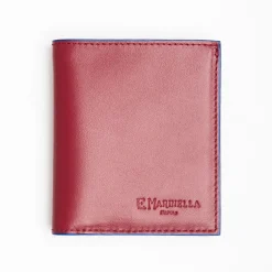 Ruby Red Leather Small Wallet