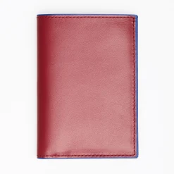 Ruby Red Leather Vertical Wallet