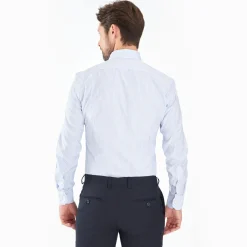 Slim Double Line Cotton Classic Shirt