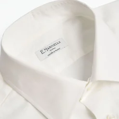 Slim White Cotton Classic Shirt