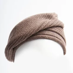 Striped Basque In Dark Brown Cashmere