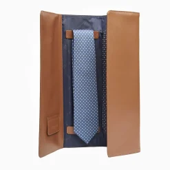 Travel Tie Holder In Leather