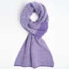 Violet And Beige Cashmere Neck Warmer