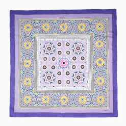 Violet Silk Scarf 90 - Mosaic