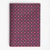 Violet Vertical Wallet In Silk And Leather