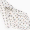 White 9 Fold Sartorial Silk Tie Small Flower Pattern