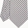 White Sartorial Classic Silk Tie Small Flower Pattern