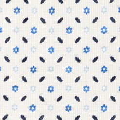 White Sartorial 7 Cm Silk Tie - Small Flower Pattern