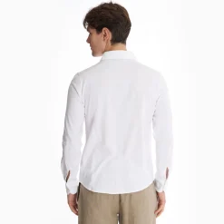 White Shirt In Jersey
