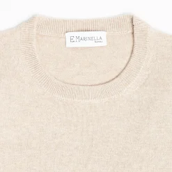 Wool And Cashmere Crewneck Sweater - Beige