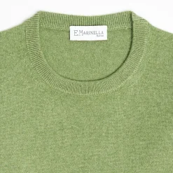 Wool And Cashmere Crewneck Sweater - Light Green