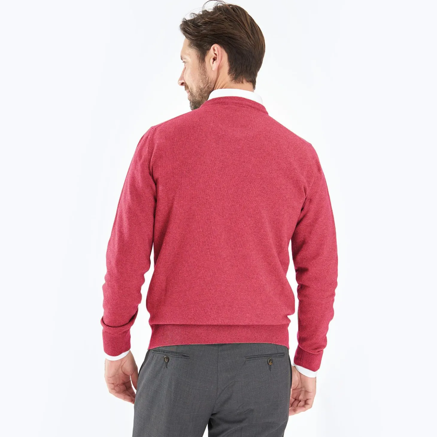 Wool And Cashmere Crewneck Sweater - Red