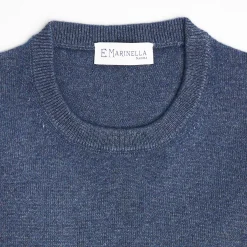 Wool And Cashmere Crewneck Sweater - Blue