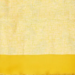 Yellow Double Silk Scarf - Floral Pattern