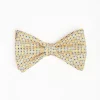 Yellow Pre-Knotted Bowtie - Small Geometric Pattern