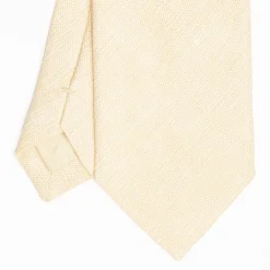 Yellow Sartorial Linen Tie Solid Color
