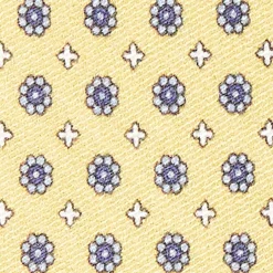 Yellow Silk And Orange Fiber Tie